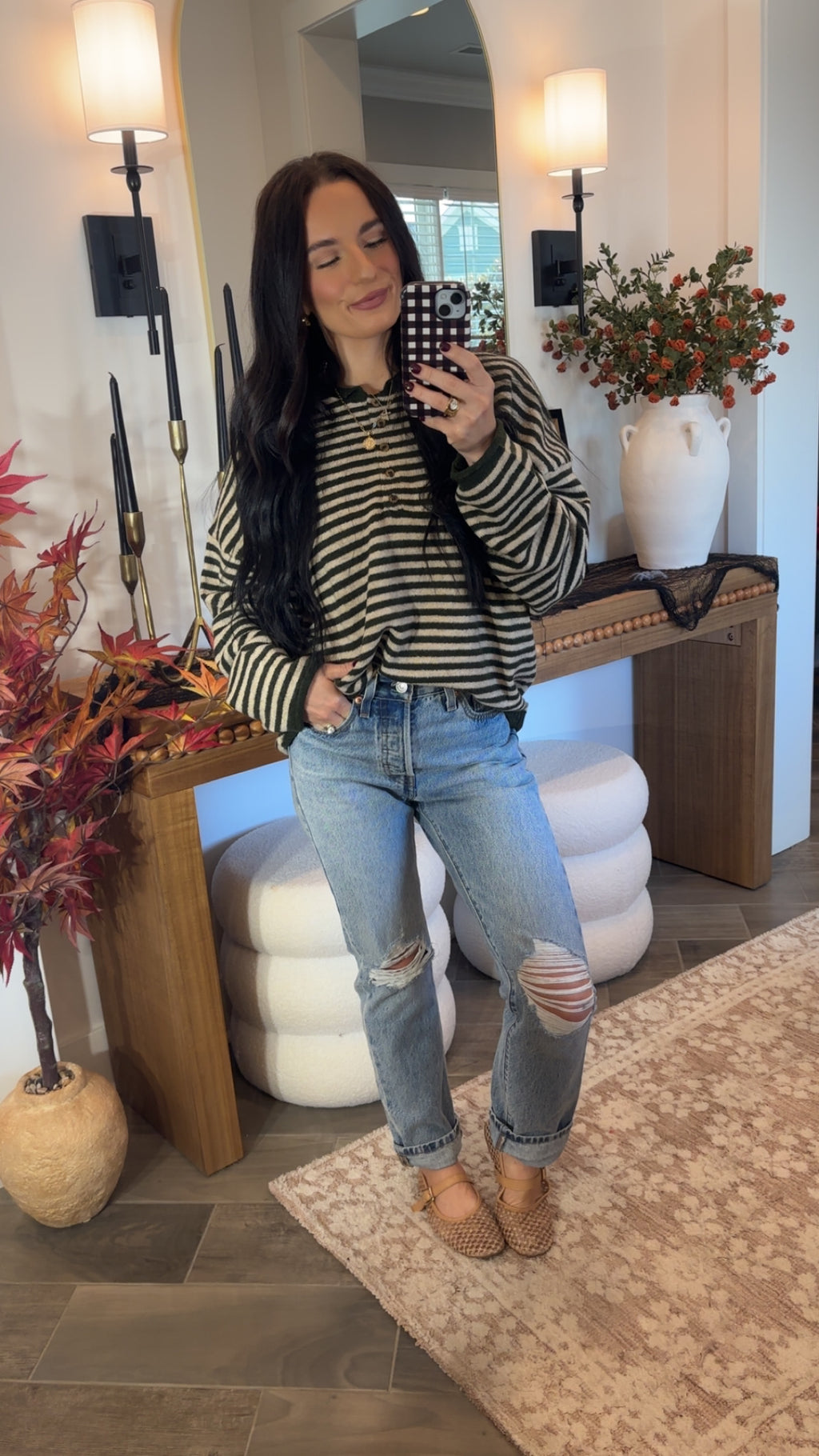 The Olive Grove Henley Sweater