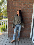 The Olive Grove Henley Sweater