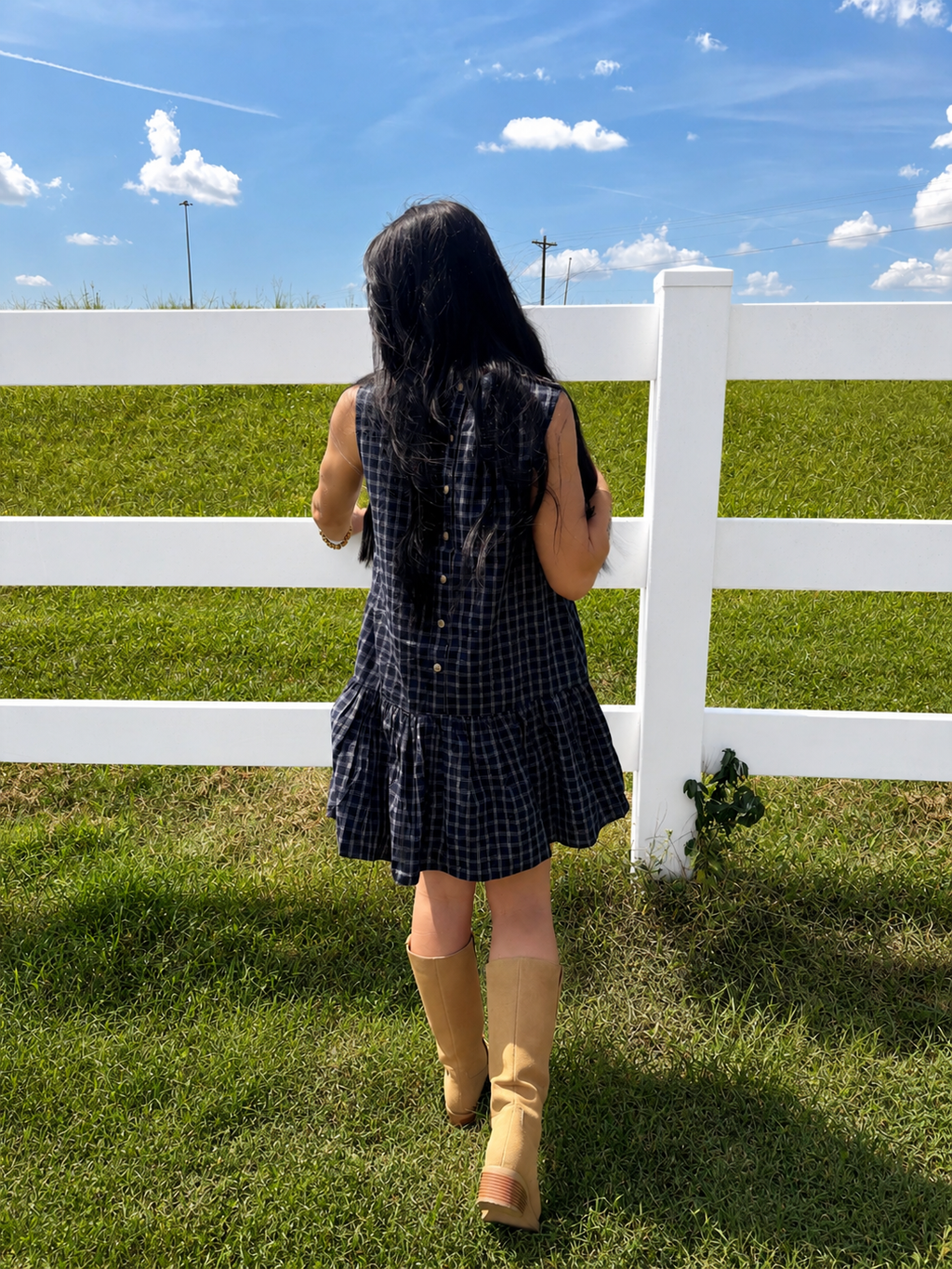 The Crisp Air Plaid Dress