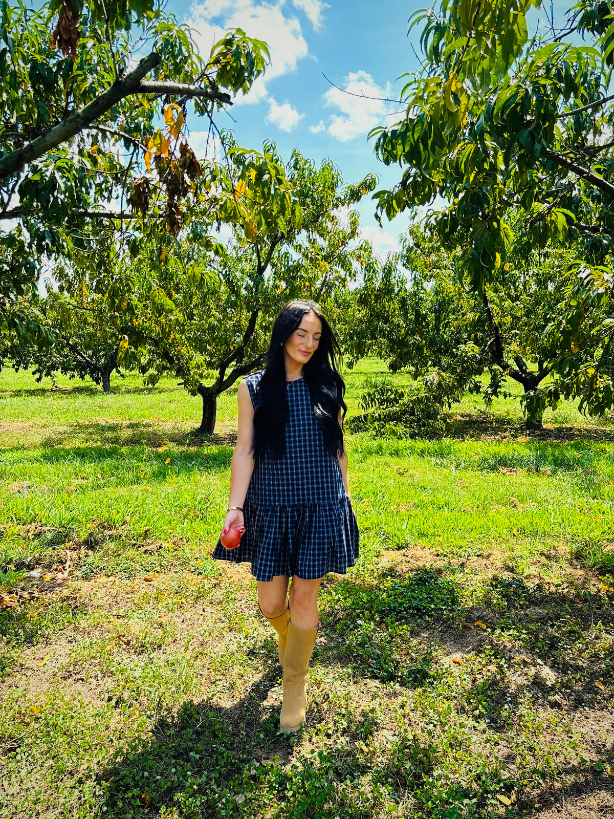 The Crisp Air Plaid Dress