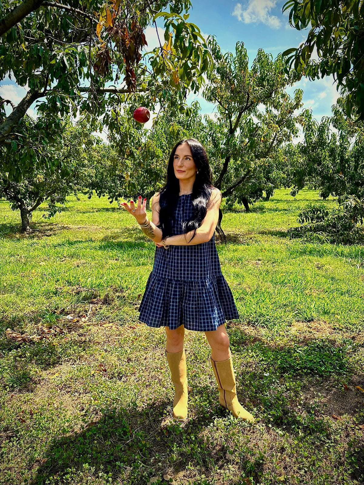 The Crisp Air Plaid Dress